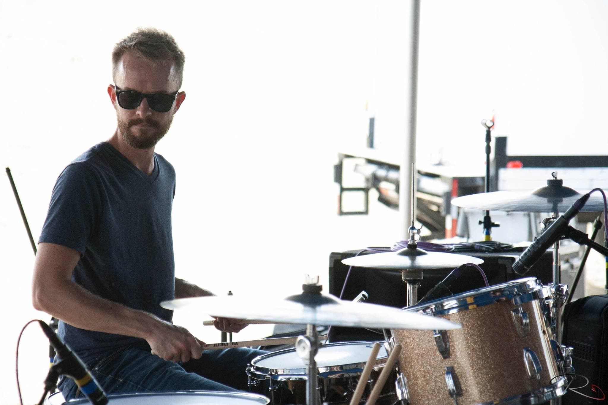 Jake Vaught at the drums